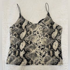 Snakeskin Crop Top